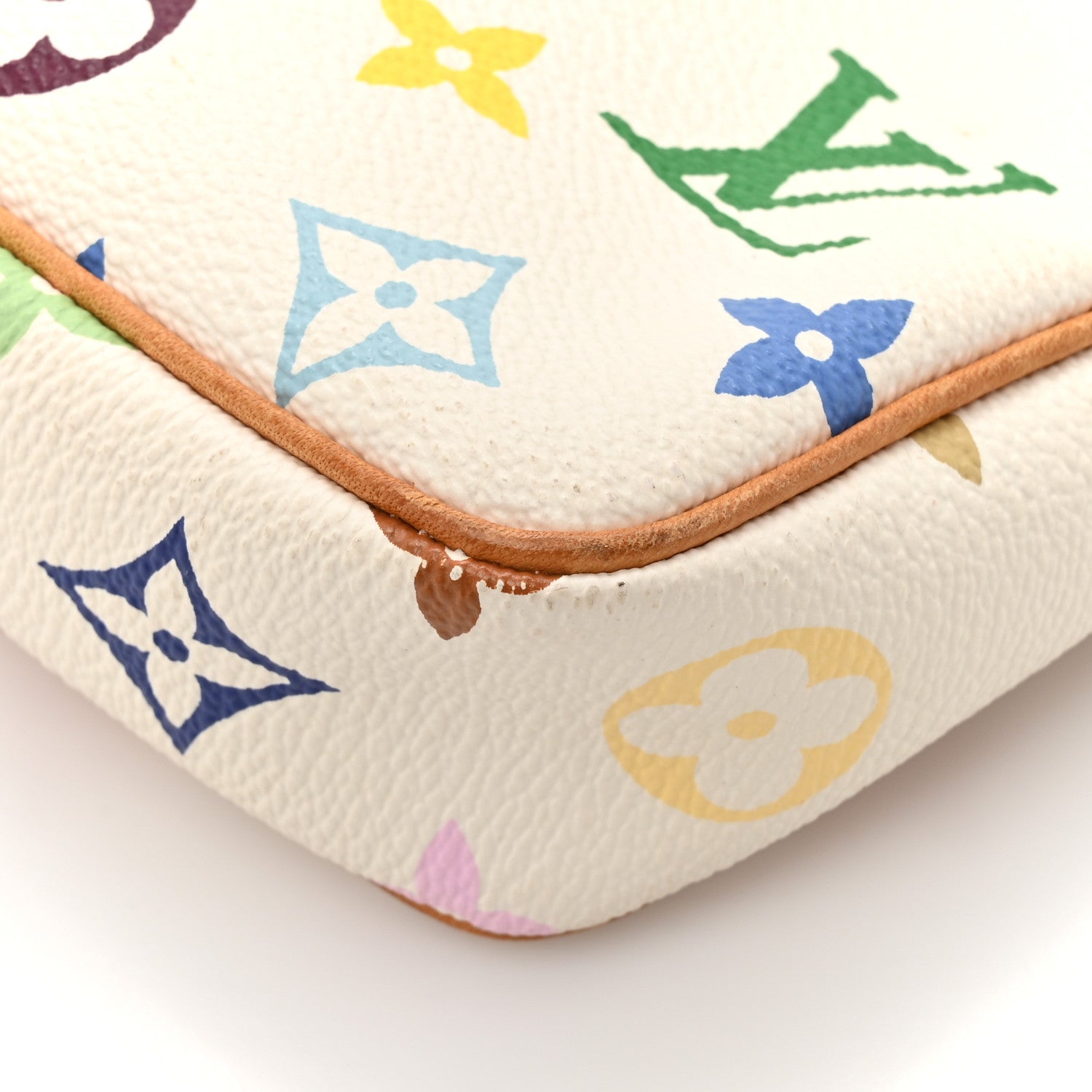 Louis Vuitton Monogram Multicolor Pochette Accessories White 13 of 16