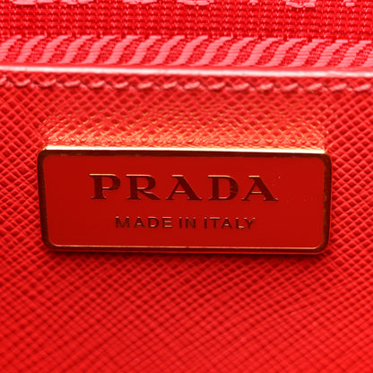 Prada Saffiano Lux Large Galleria Double Zip Tote Fuoco 6 of 14