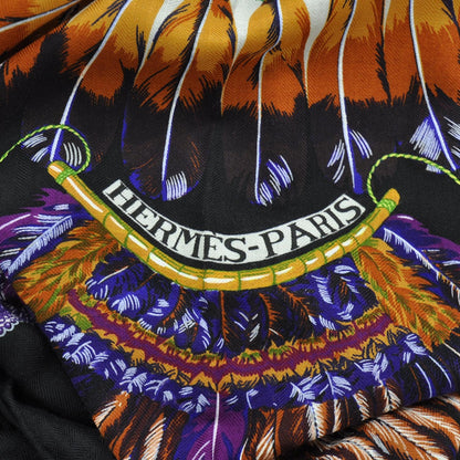 Hermes Cashmere Silk Brazil Shawl GM 140 9 of 10