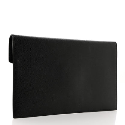 Saint Laurent Grain De Poudre Uptown Pouch Black 3 of 8