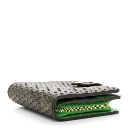 Louis Vuitton Monogram Perforated Compact Zipped Wallet Green 4 of 15
