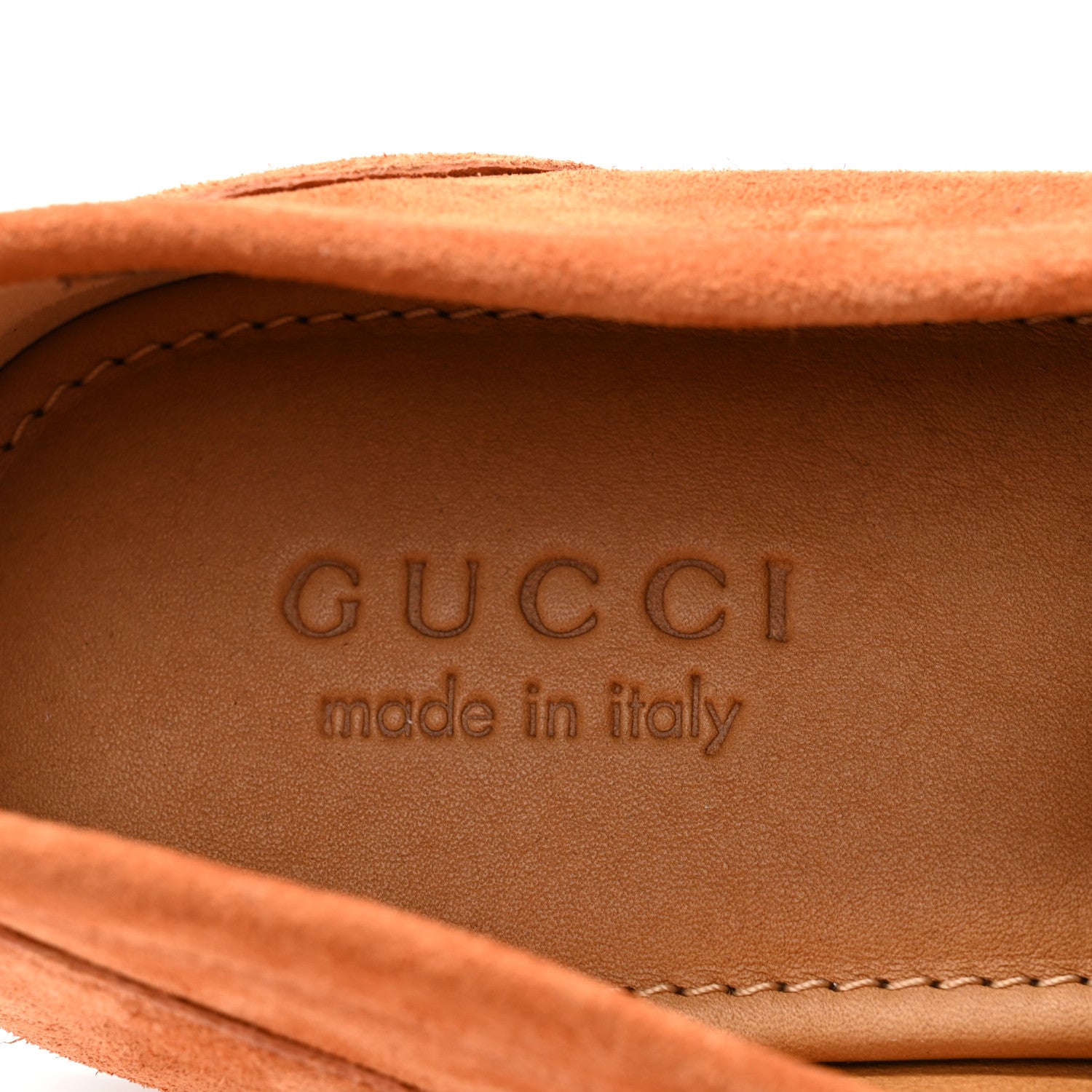 Gucci Suede Horsebit Mens Jordaan Loafers 8.5 Harness Brown 6 of 8