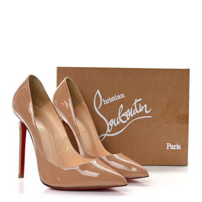 Christian Louboutin Patent Pigalle 120 Pumps 41 Nude 9 of 9