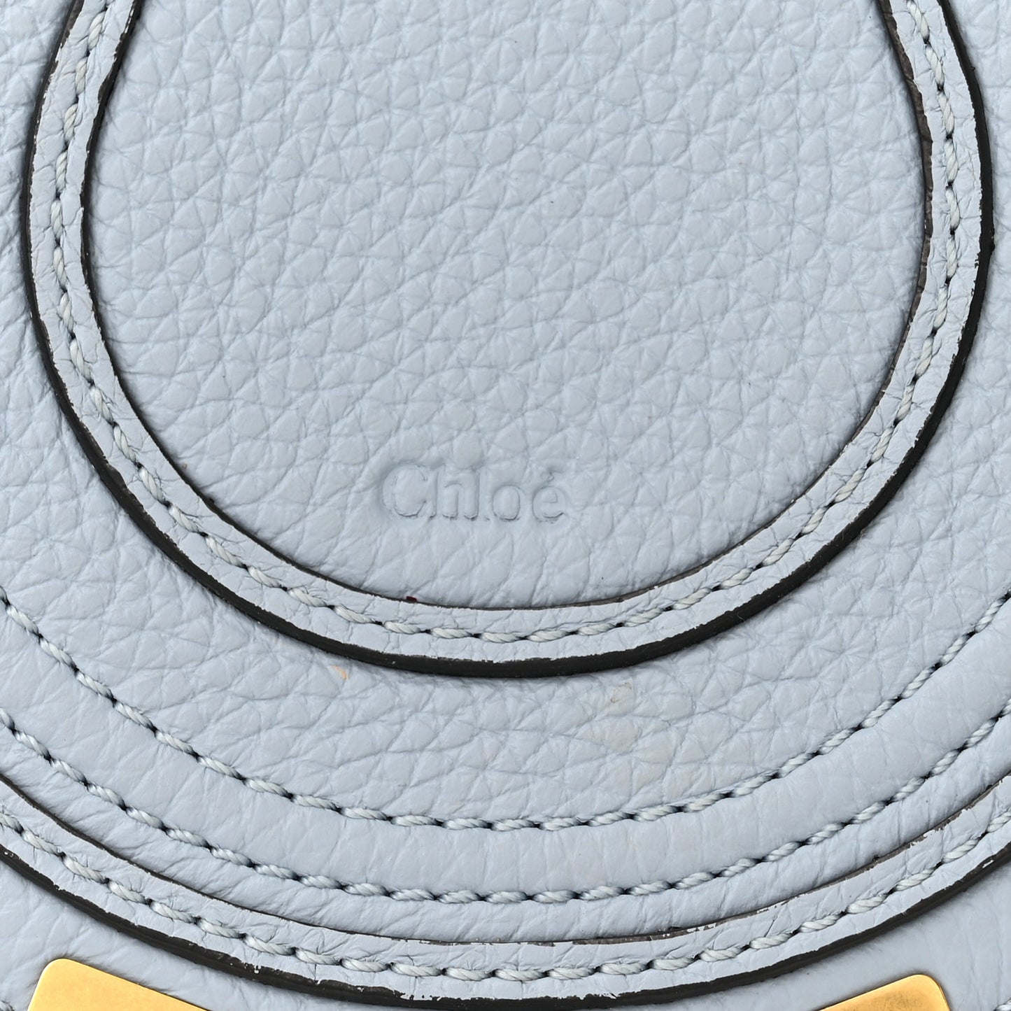 Calfskin Nano Marcie Saddle Bag Shady Blue