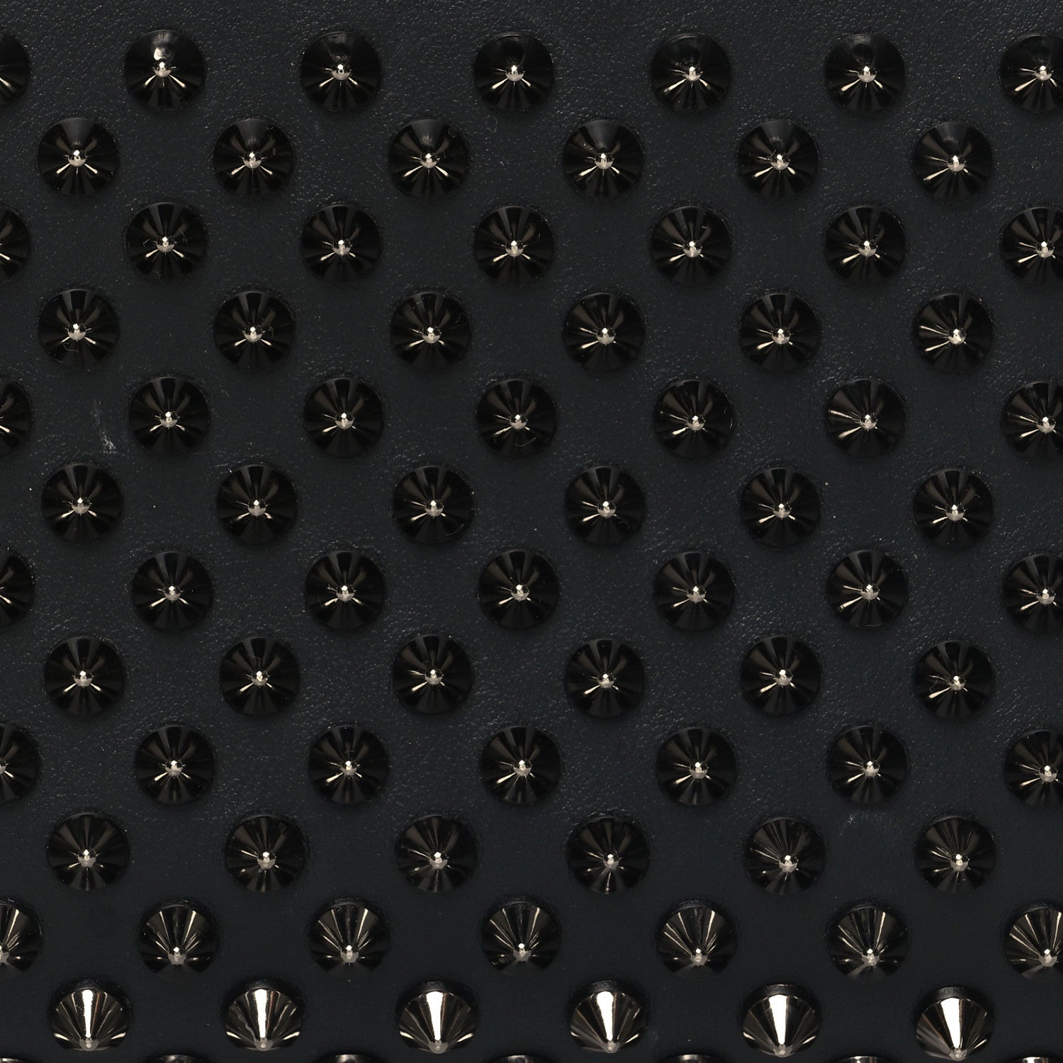 Christian Louboutin Calfskin Empire Panettone Spiked Zip Around Wallet Black 8 of 11