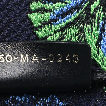 Christian Dior Canvas Embroidered Medium Toile de Jouy Voyage Book Tote Blue Multicolor 7 of 10