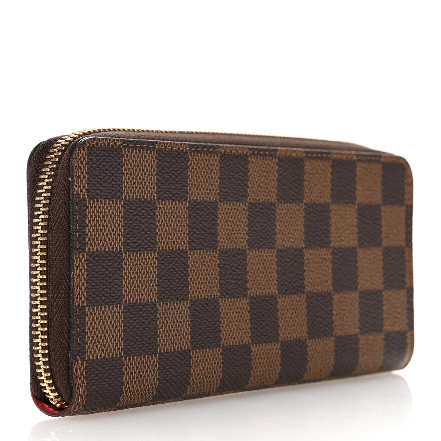 Damier Ebene Clemence Wallet Cherry