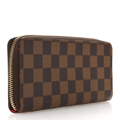 Louis Vuitton Damier Ebene Clemence Wallet Cherry 3 of 7