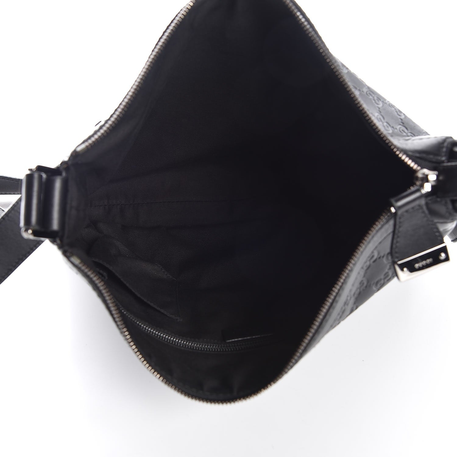 Gucci Guccissima GG Messenger Bag Black 5 of 7
