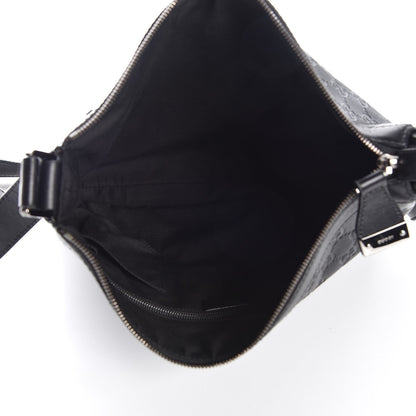 Gucci Guccissima GG Messenger Bag Black 5 of 7
