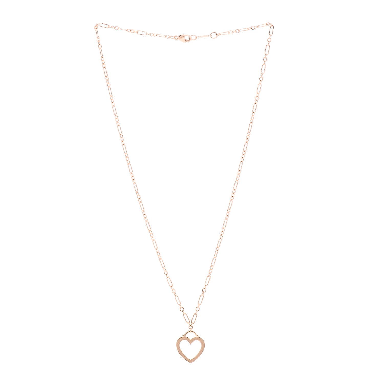 Tiffany 18K Rose Gold Small Sentimental Heart Pendant Necklace 3 of 7