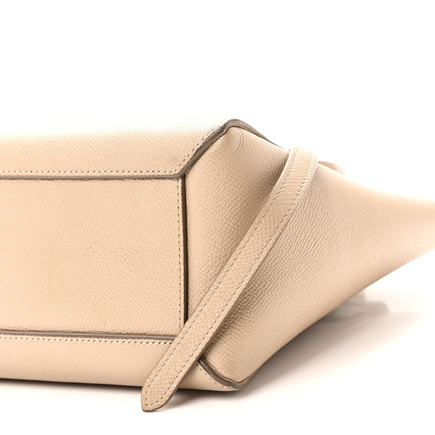Grained Calfskin Nano Belt Bag Light Taupe