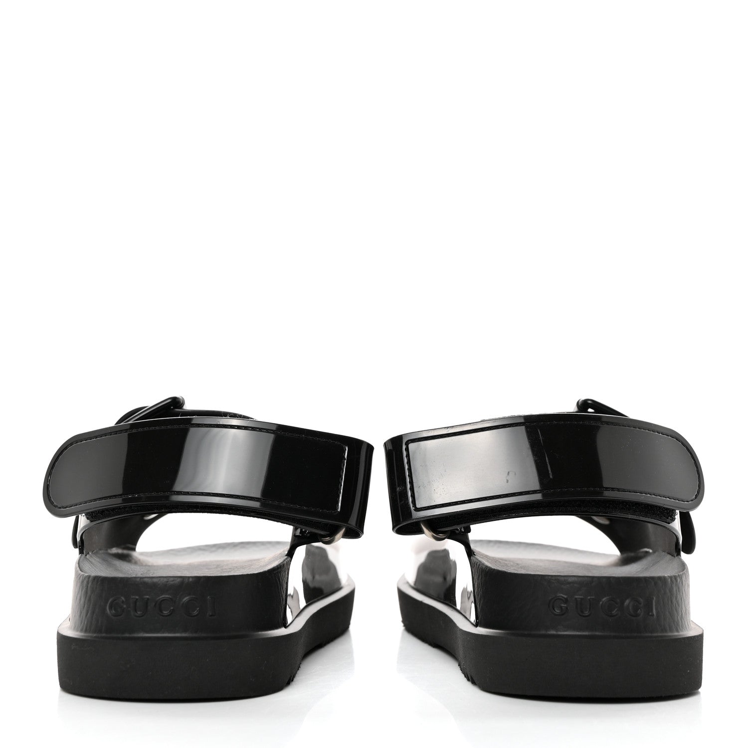 Gucci Rubber Mini Double G Womens Isla Dad Sandals 35 Black 4 of 11