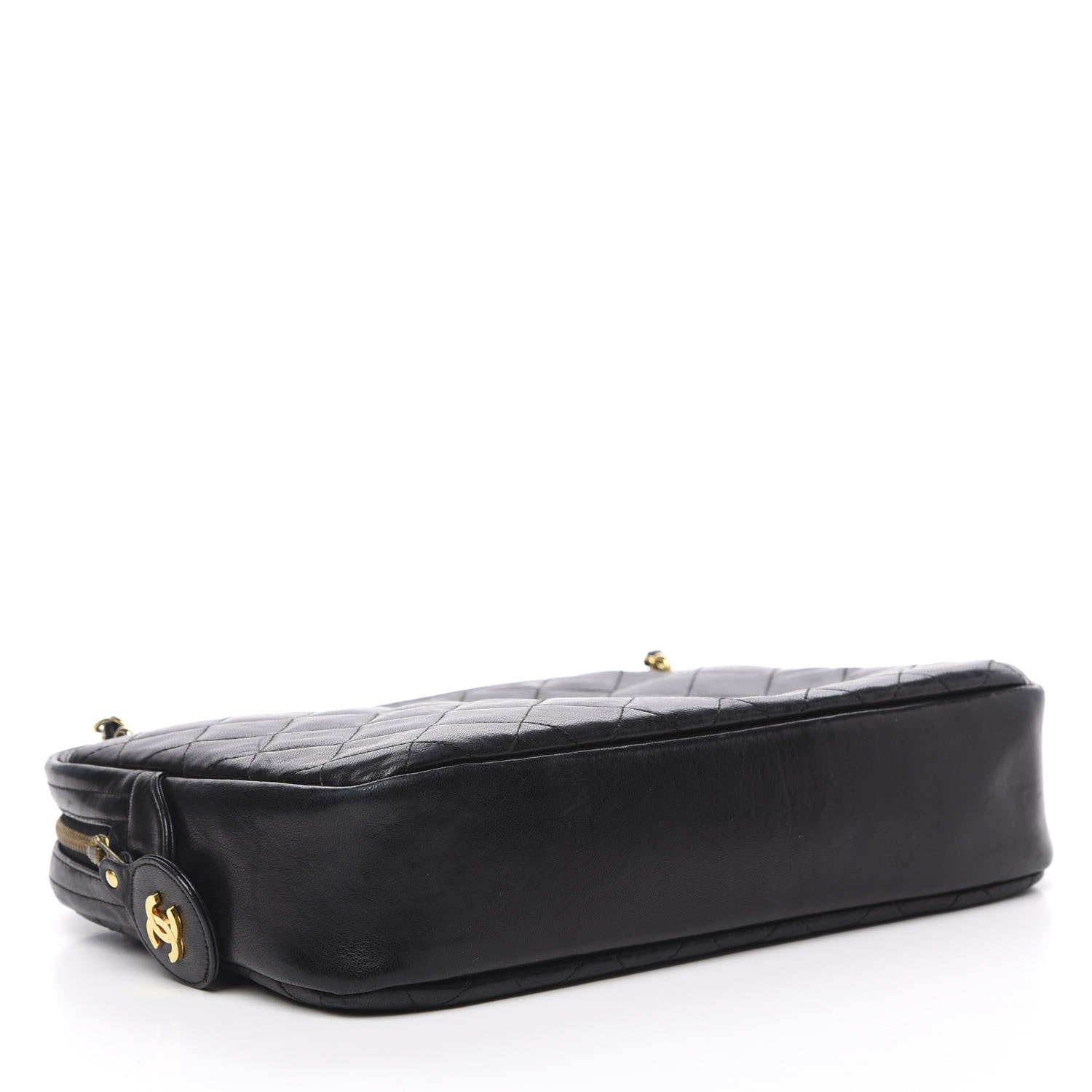 Chanel Lambskin Quilted Shoulder Bag Navy Blue 4 of 18