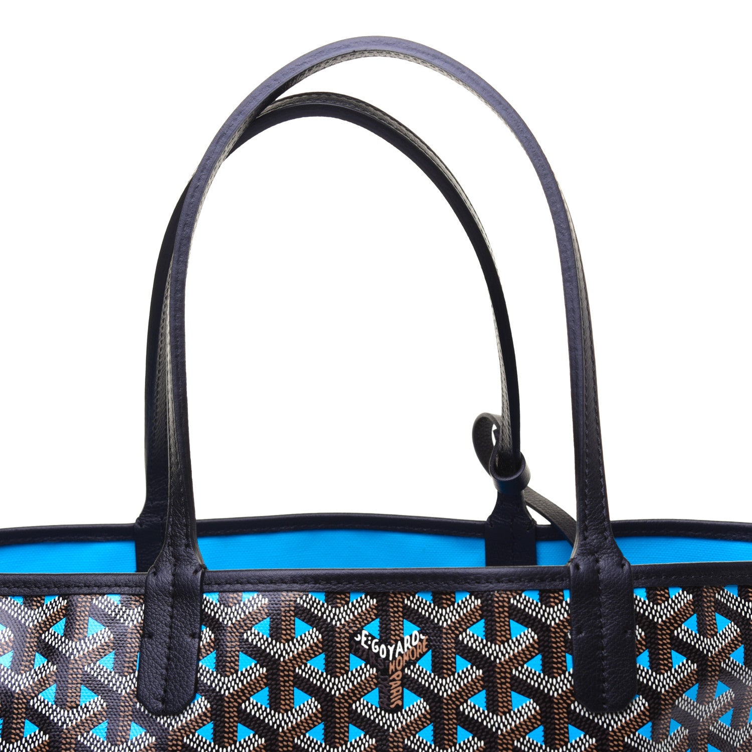 Goyard Goyardine Saint Louis Claire Voie PM Black Blue 9 of 11