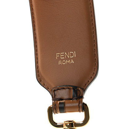 Fendi Calfskin FF 1974 Embossed Strap You Tobacco Black 5 of 5