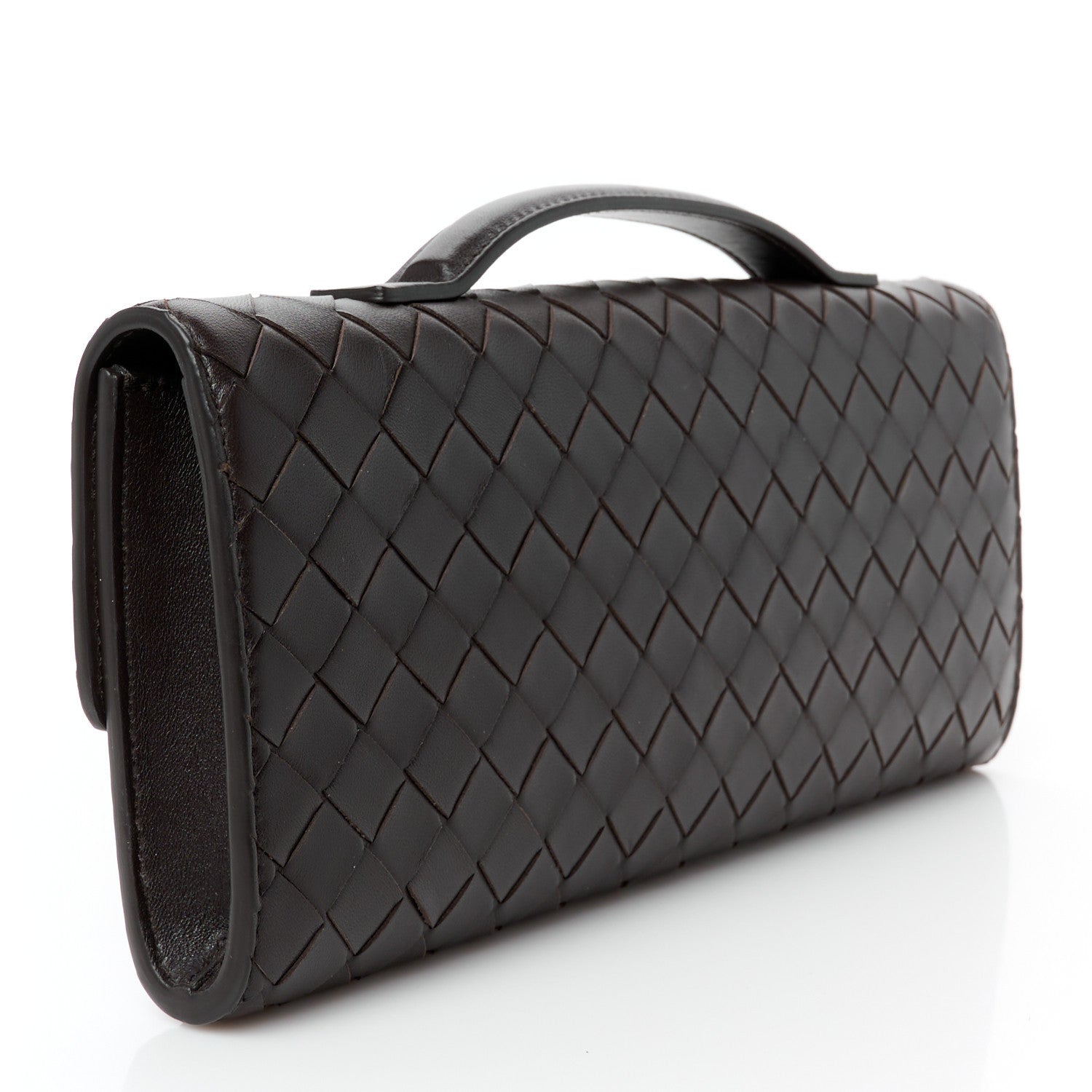 Bottega Veneta Nappa Intrecciato Long Andiamo Top Handle Clutch Fondant 3 of 8