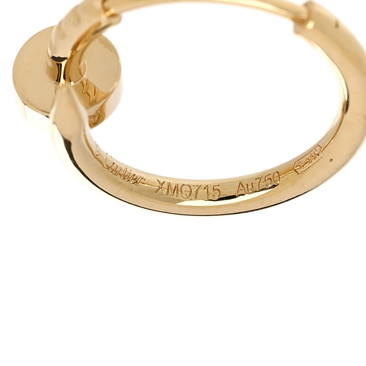 18K Yellow Gold Juste Un Clou Single Hoop Earring