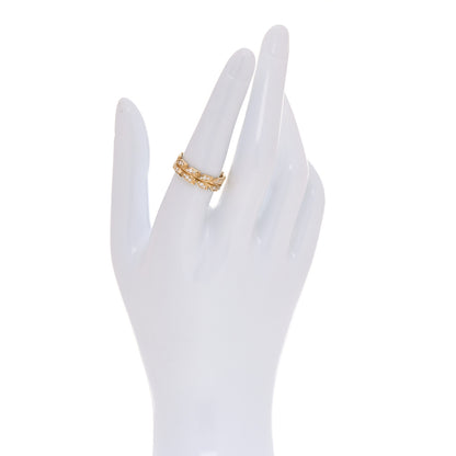 Tiffany 18K Yellow Gold Diamond Victoria Vine Band Ring 54 7 2 of 6