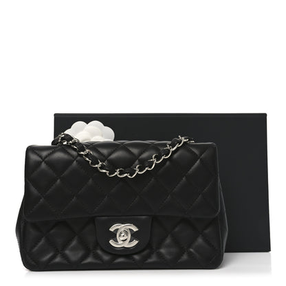 Chanel Lambskin Quilted Mini Rectangular Flap Black 11 of 11