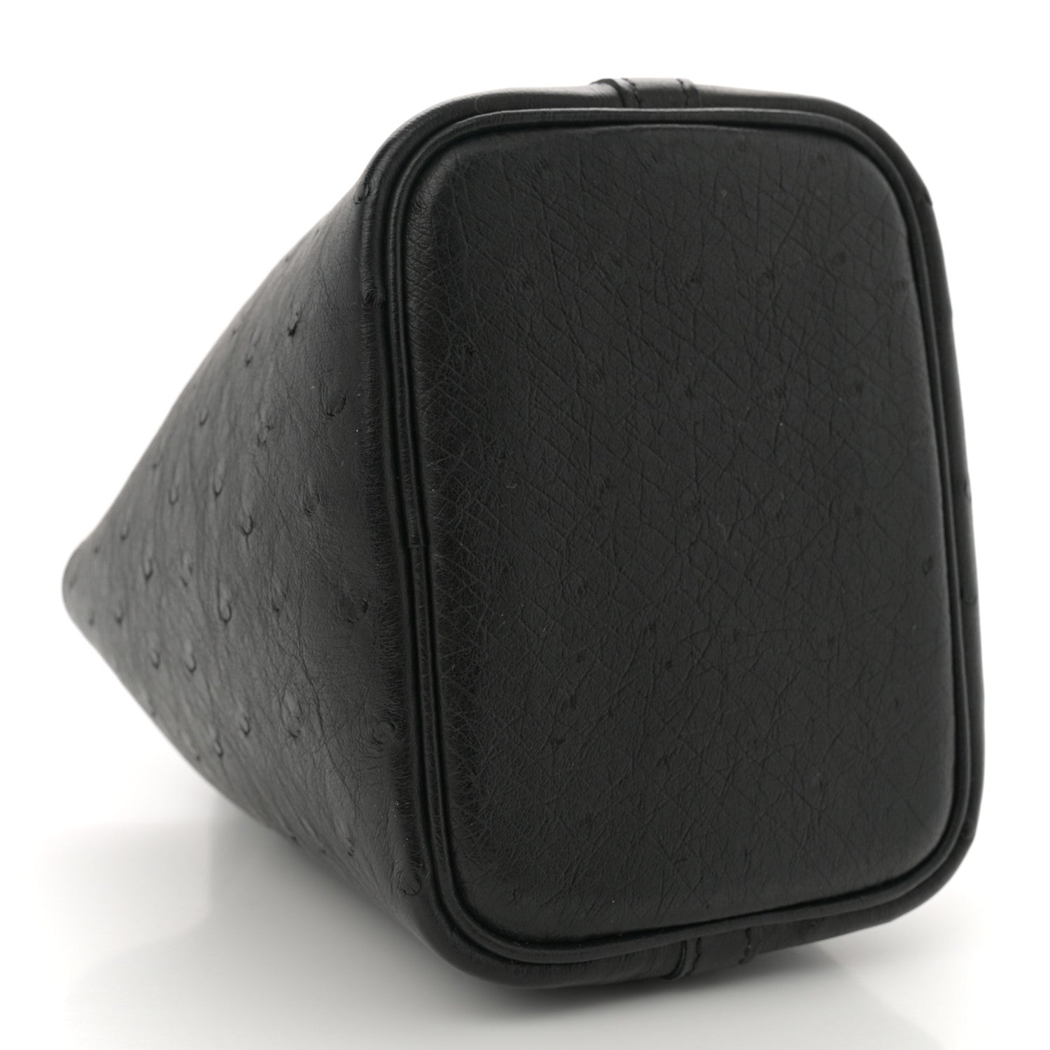 Hermes Ostrich Micro Picotin Lock Black 4 of 12