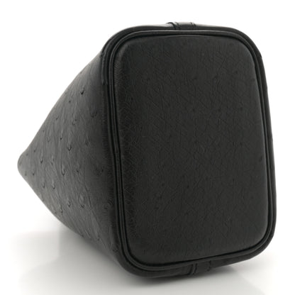 Hermes Ostrich Micro Picotin Lock Black 4 of 12