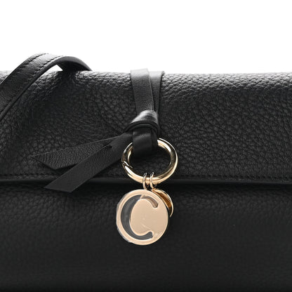 Chloe Grained Calfskin Alphabet Crossbody Pouch Black 7 of 8