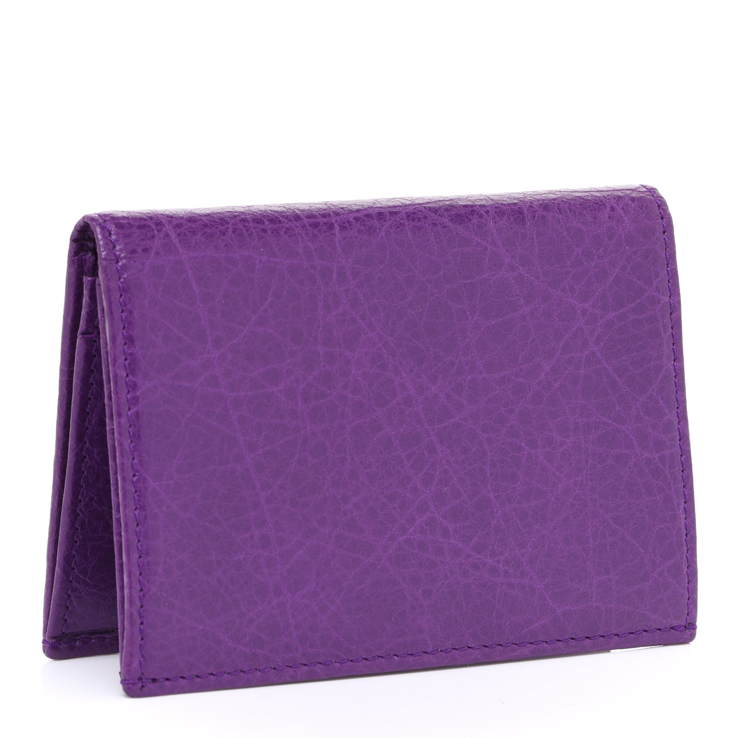 Agneau Giant 12 Gold Hardware Card Case Ultraviolet