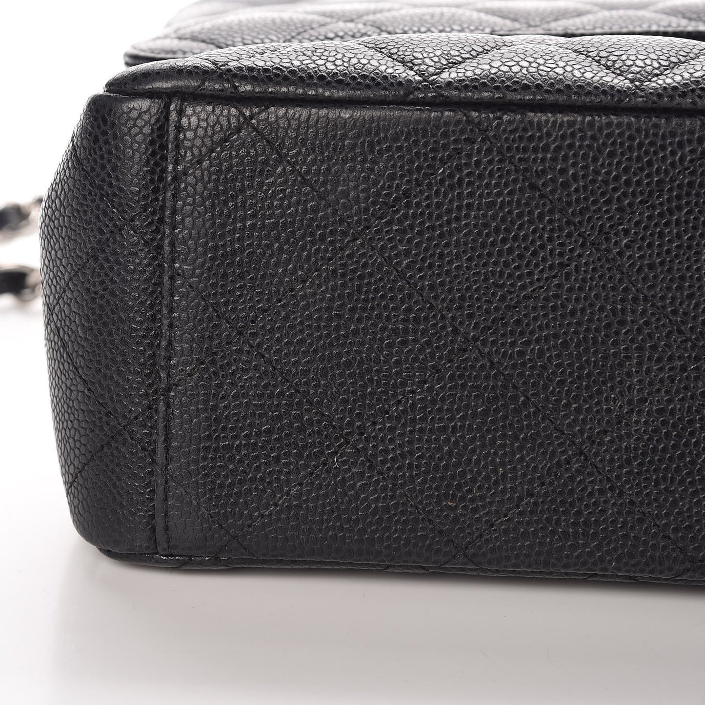 Caviar Quilted Maxi Double Flap Black