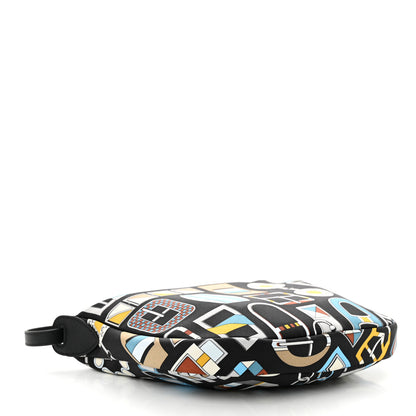Hermes Silk Sursoie To Go Pouch Bleu Marine Craie Black 4 of 10