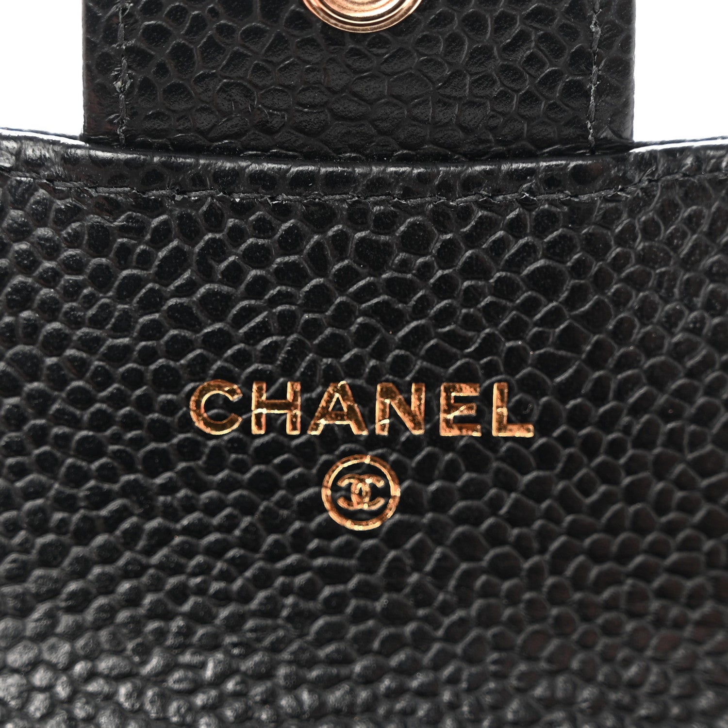 Chanel Caviar Quilted Flap Card Holder Wallet Black 6 of 9