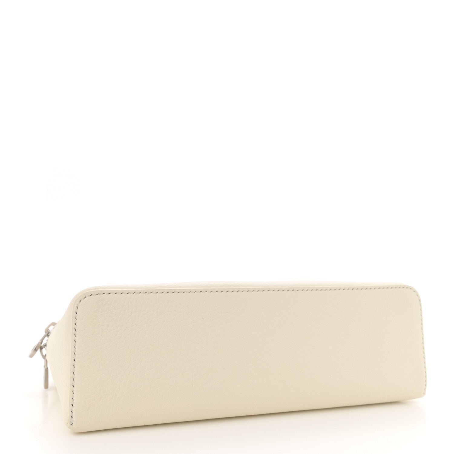 Loro Piana Grained Calfskin L19 Extra Pocket Pouch Whisper White 4 of 9
