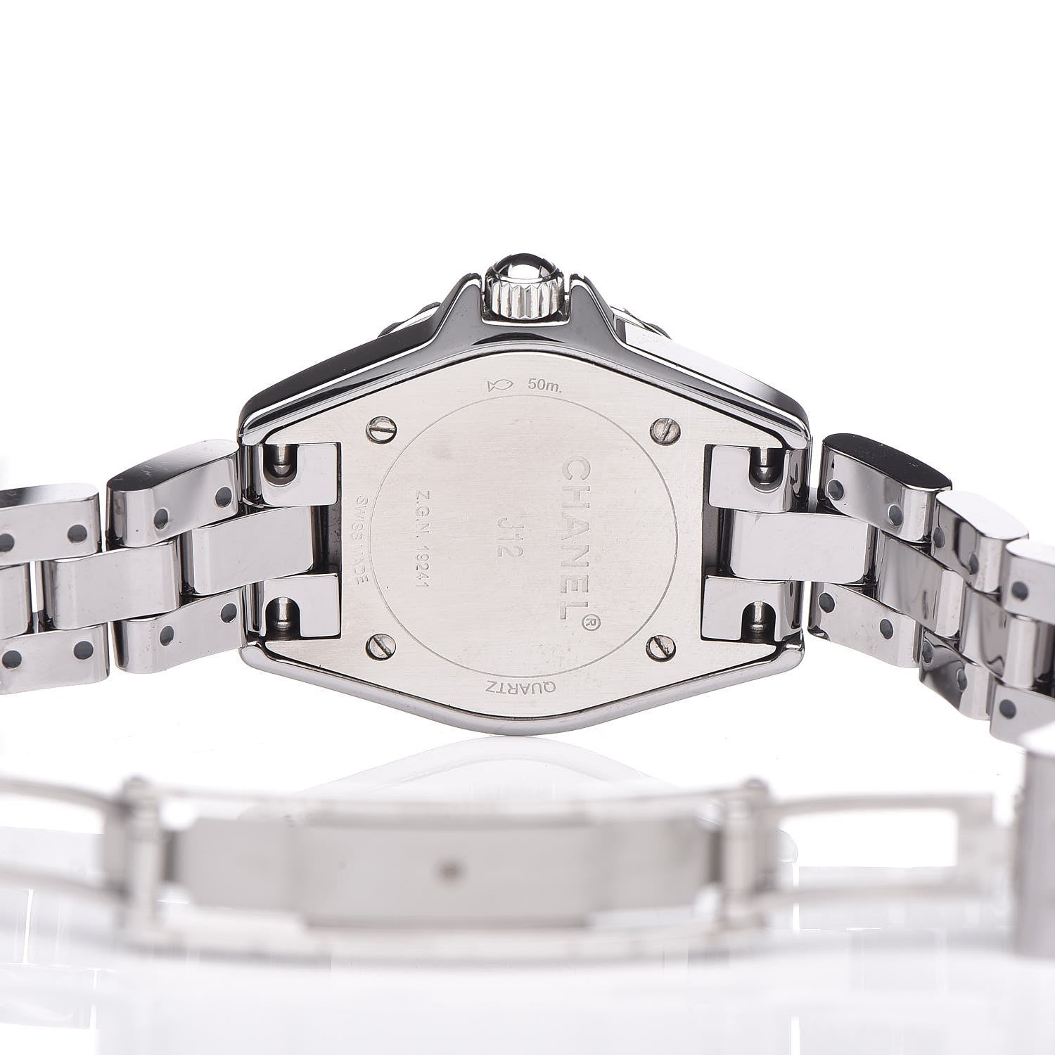 Chanel Titanium Ceramic Diamond Bezel 29mm J12 Quartz Watch 6 of 7