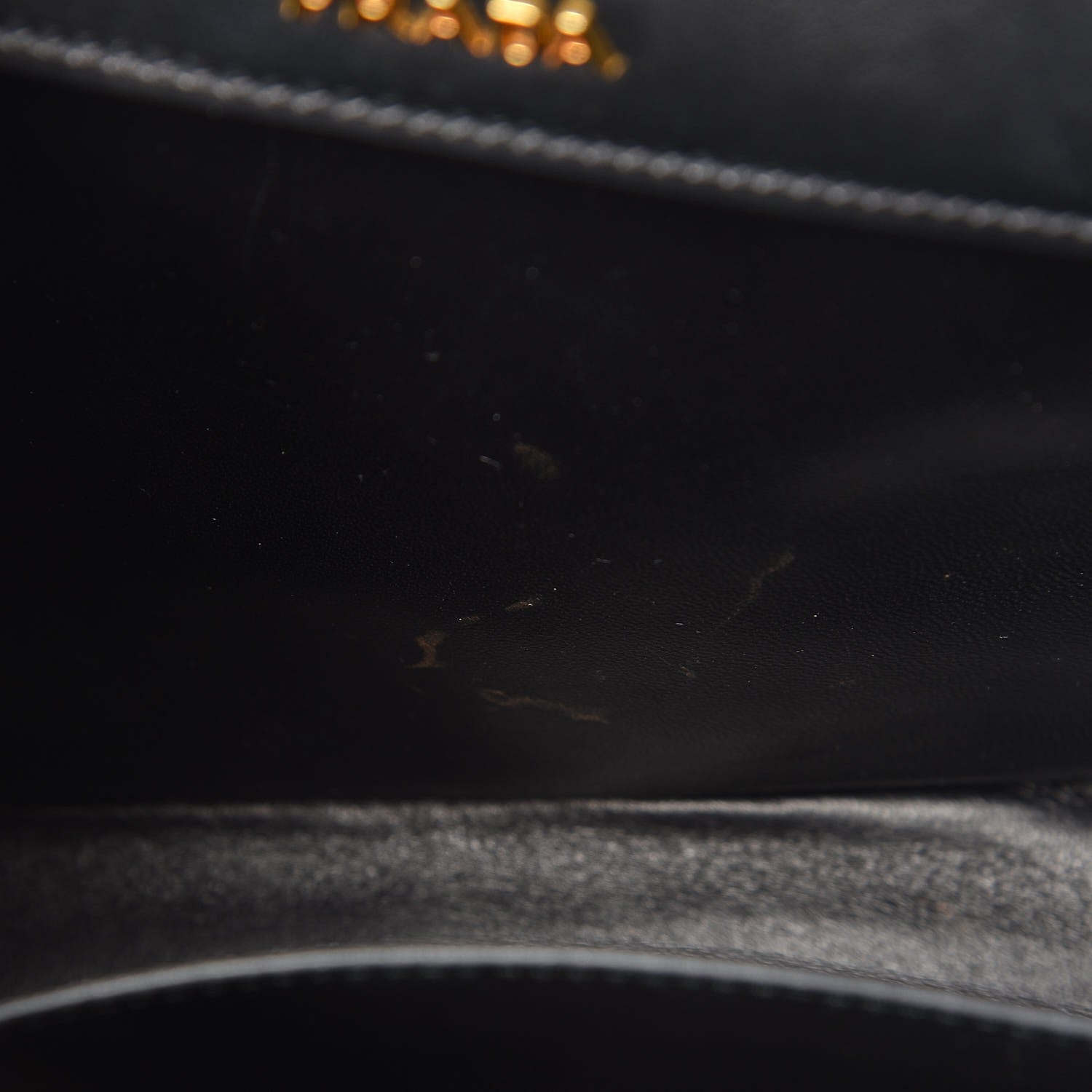 Prada Saffiano City Calfskin Small Bibliothèque Top Handle Black Fuoco 9 of 9