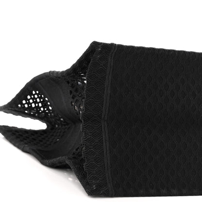 Christian Dior Mesh Embroidered Large Book Tote Black 8 of 10