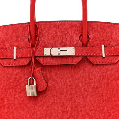 Hermes Epsom Birkin 30 Rouge Casaque 8 of 15