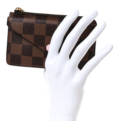 Louis Vuitton Damier Ebene Recto Verso Card Holder Rose Ballerine 3 of 8