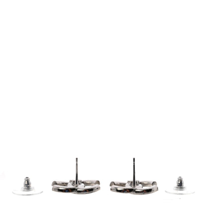 Chanel Crystal Palais Garnier CC Earrings Silver 4 of 6