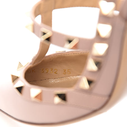 Valentino Garavani Nappa Rockstud Ankle Strap Pumps 35 Poudre 10 of 11