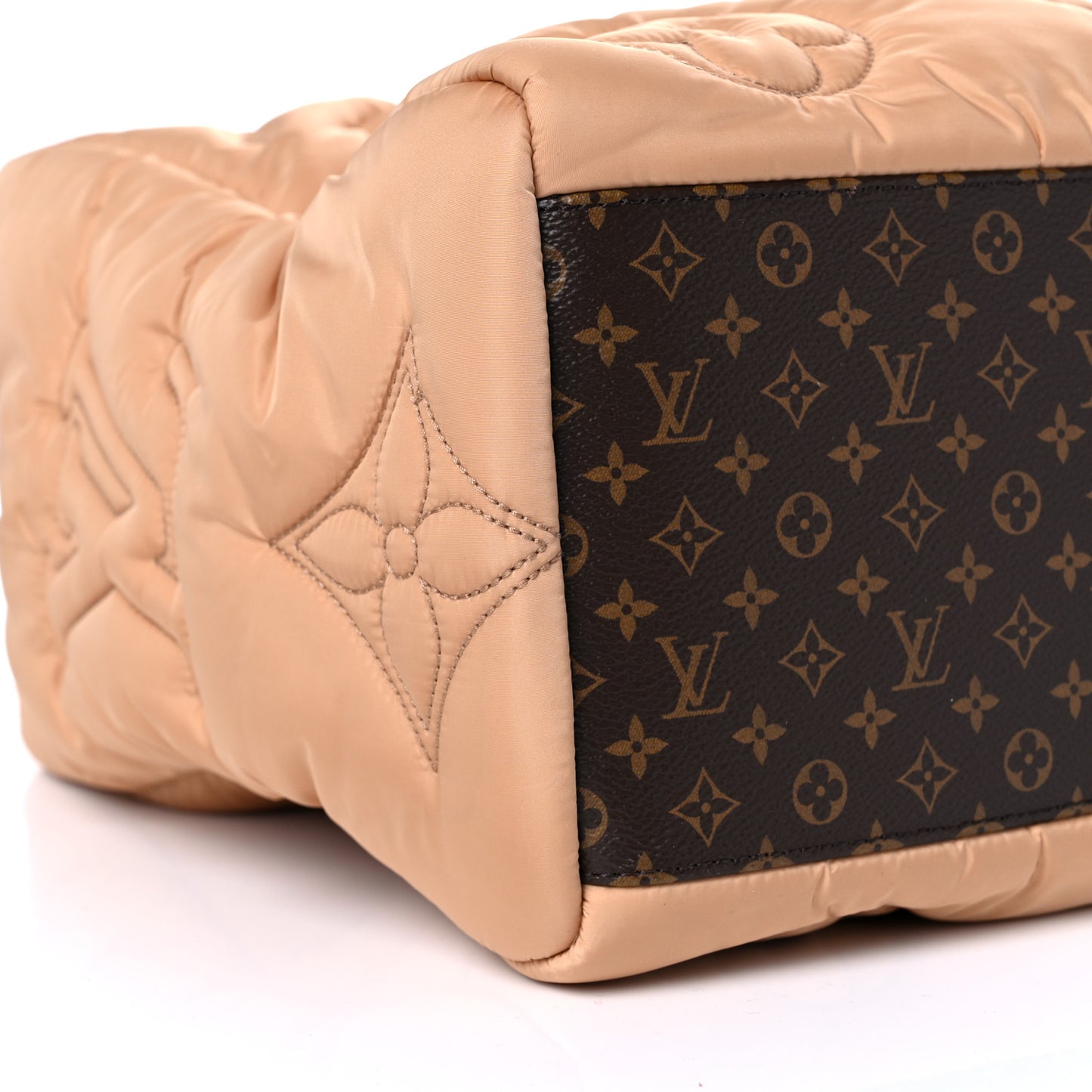 Econyl Monogram Pillow Giant Onthego GM Beige