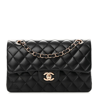 Chanel Lambskin Quilted Small Double Flap Black 1 of 16