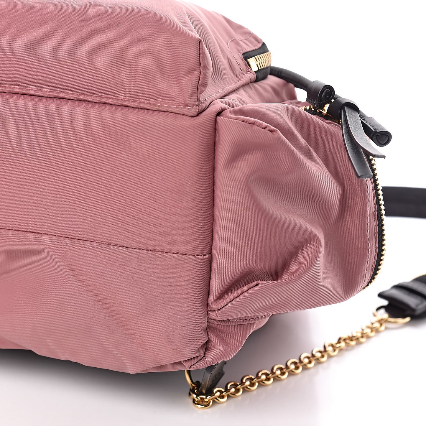 Nylon Medium Rucksack Backpack Mauve Pink