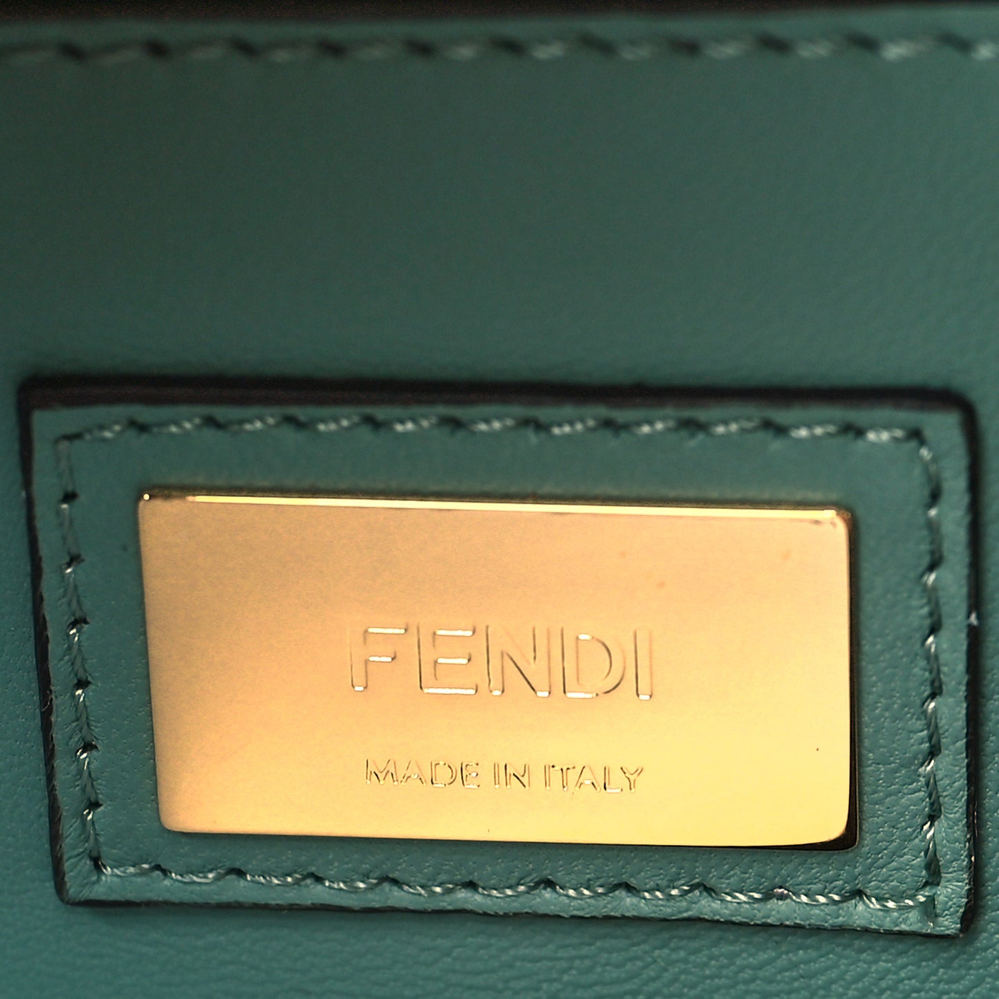 Vitello Seta Shiny Nappa Ayers Medium Peekaboo Iconic Satchel Brownie Menta