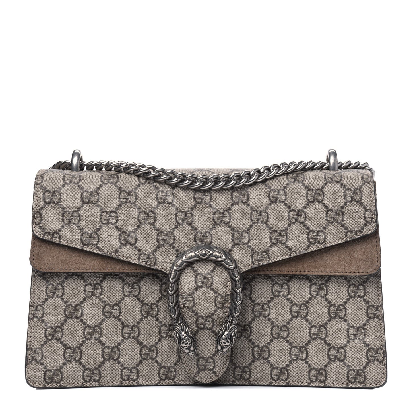 GG Supreme Monogram Small Dionysus Shoulder Bag Taupe