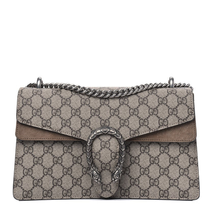 Gucci GG Supreme Monogram Small Dionysus Shoulder Bag Taupe 1 of 5