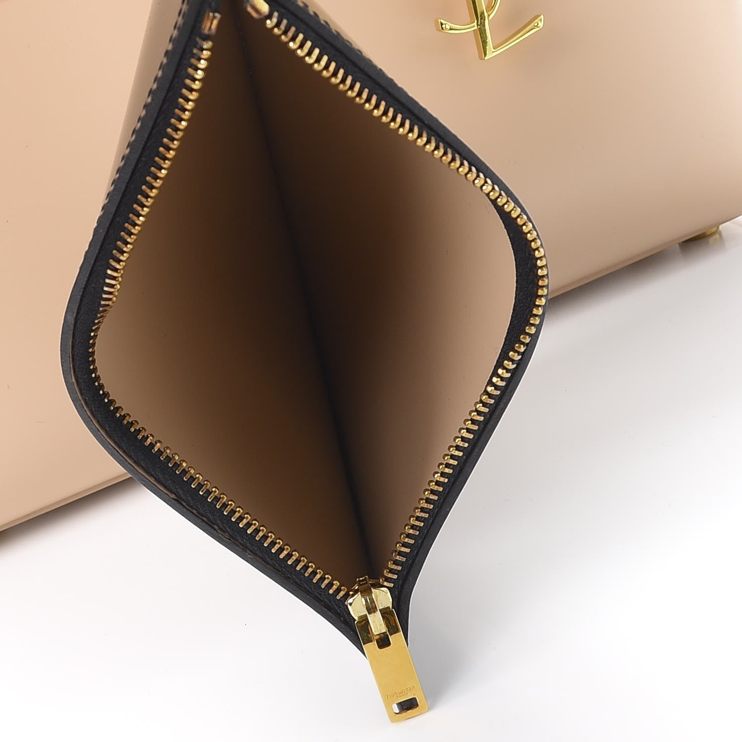 Saint Laurent Calfskin Classic Monogram Double Face Tote Nude Powder 7 of 14