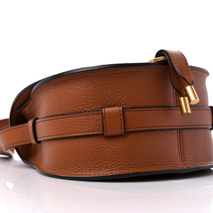 Chloe Grained Calfskin Small Marcie Saddle Bag Tan 7 of 8
