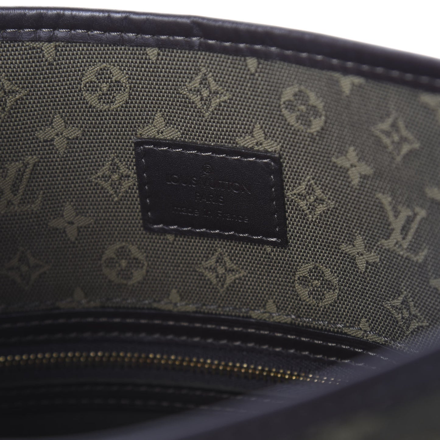 Mini Monogram Besace Mary Kate Kaki