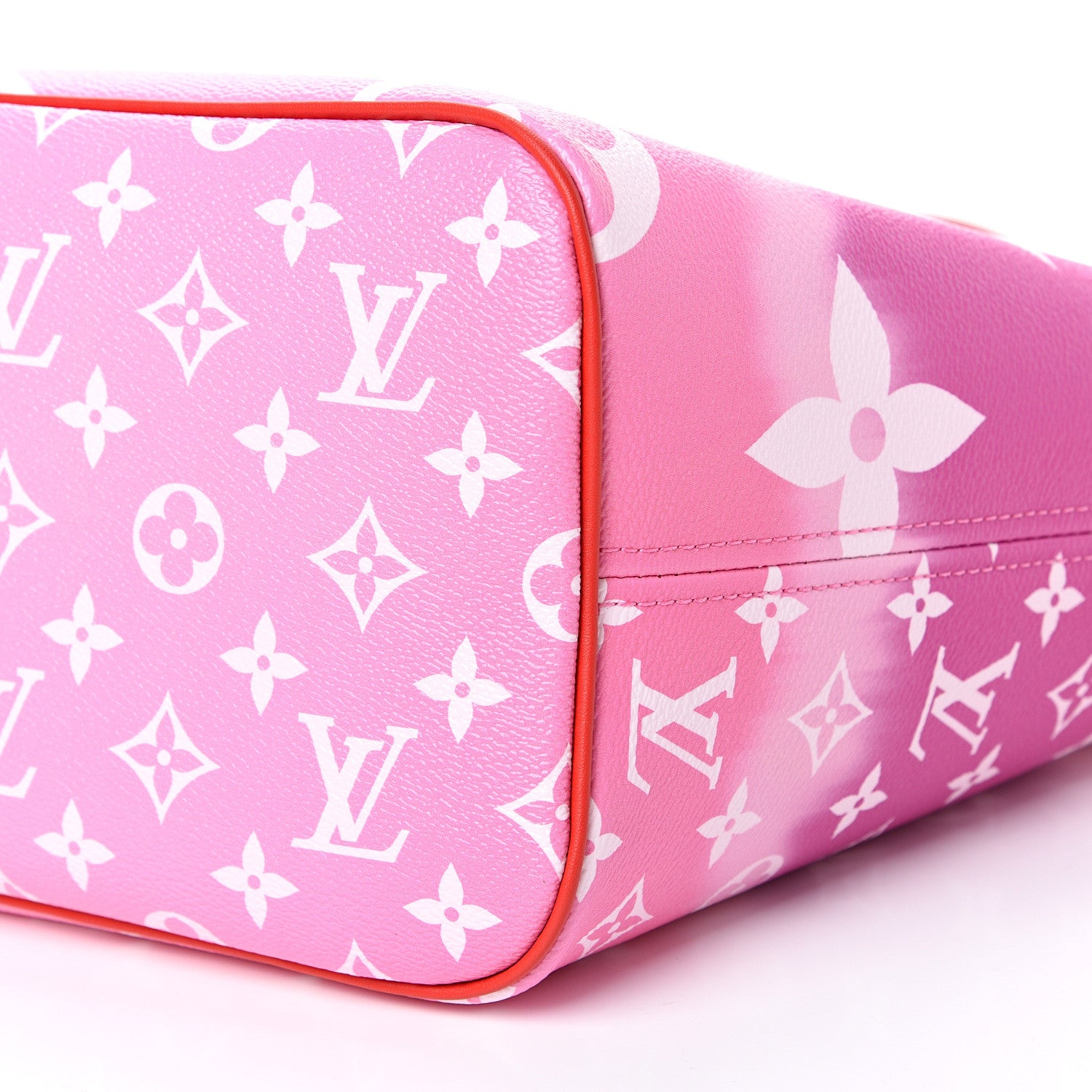 Louis Vuitton Monogram Escale Neverfull MM Rouge 9 of 10