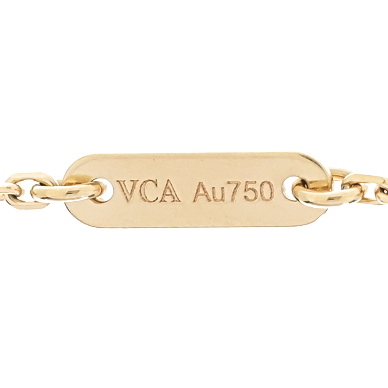 Van Cleef & Arpels 18K Yellow Gold Mother of Pearl Sweet Alhambra Butterfly Pendant Necklace 6 of 8